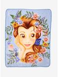 Disney Beauty And The Beast Belle Floral Throw Blanket, , hi-res