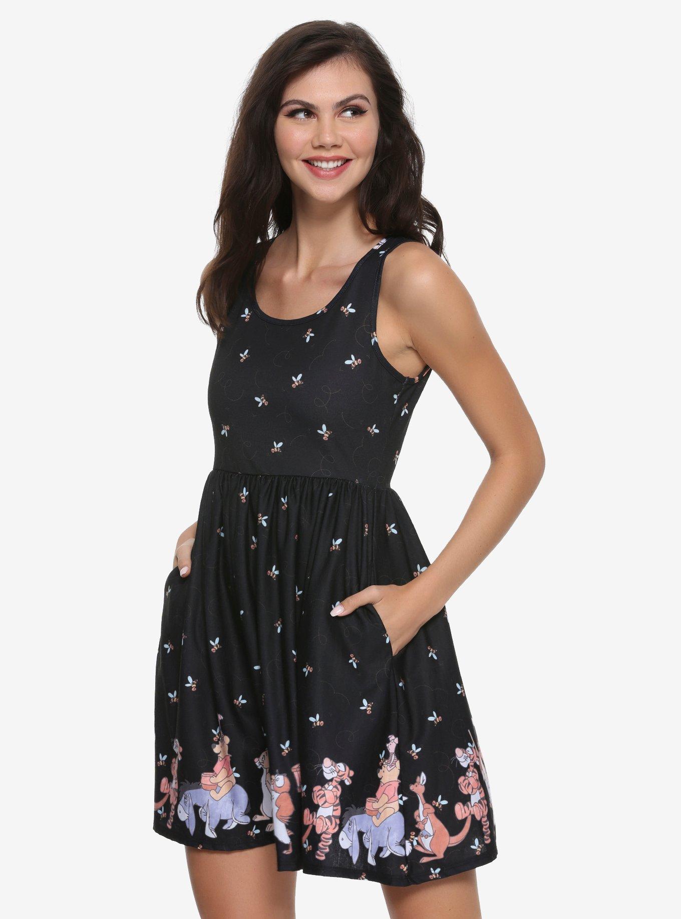 Disney Winnie The Pooh Bees & Parade Dress, BLACK, hi-res