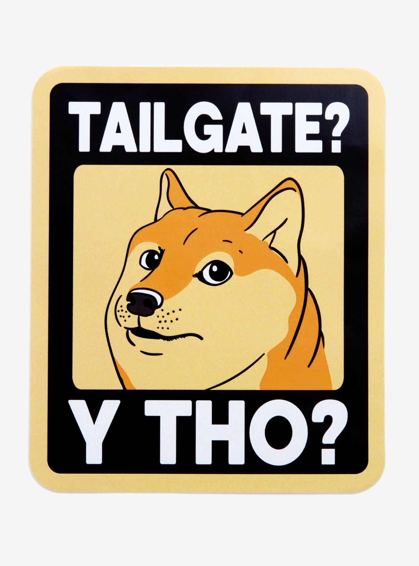 Doggo Tailgate Y Tho Auto Decal, , hi-res