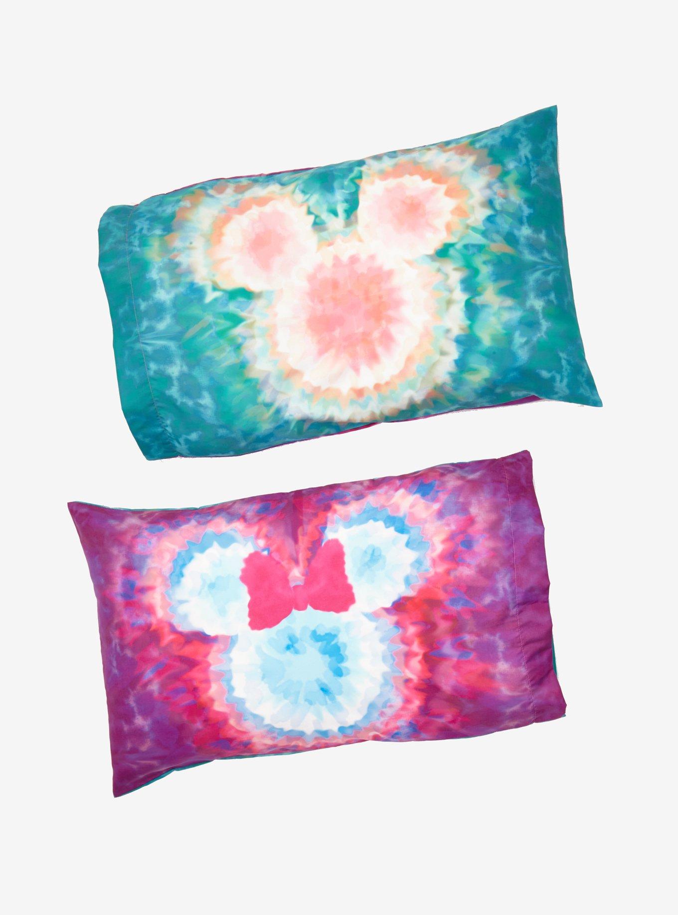 Disney Mickey Mouse Minnie Mouse Tie Dye Pillowcase Set, , hi-res