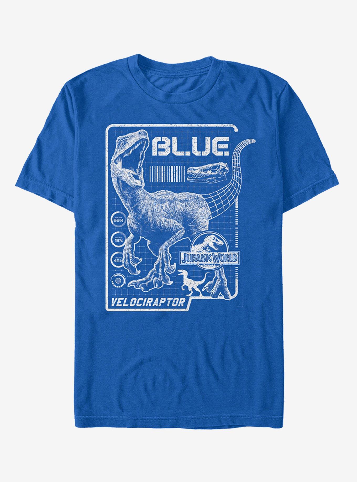 Jurassic World Blue The Velociraptor T-Shirt, ROYAL, hi-res