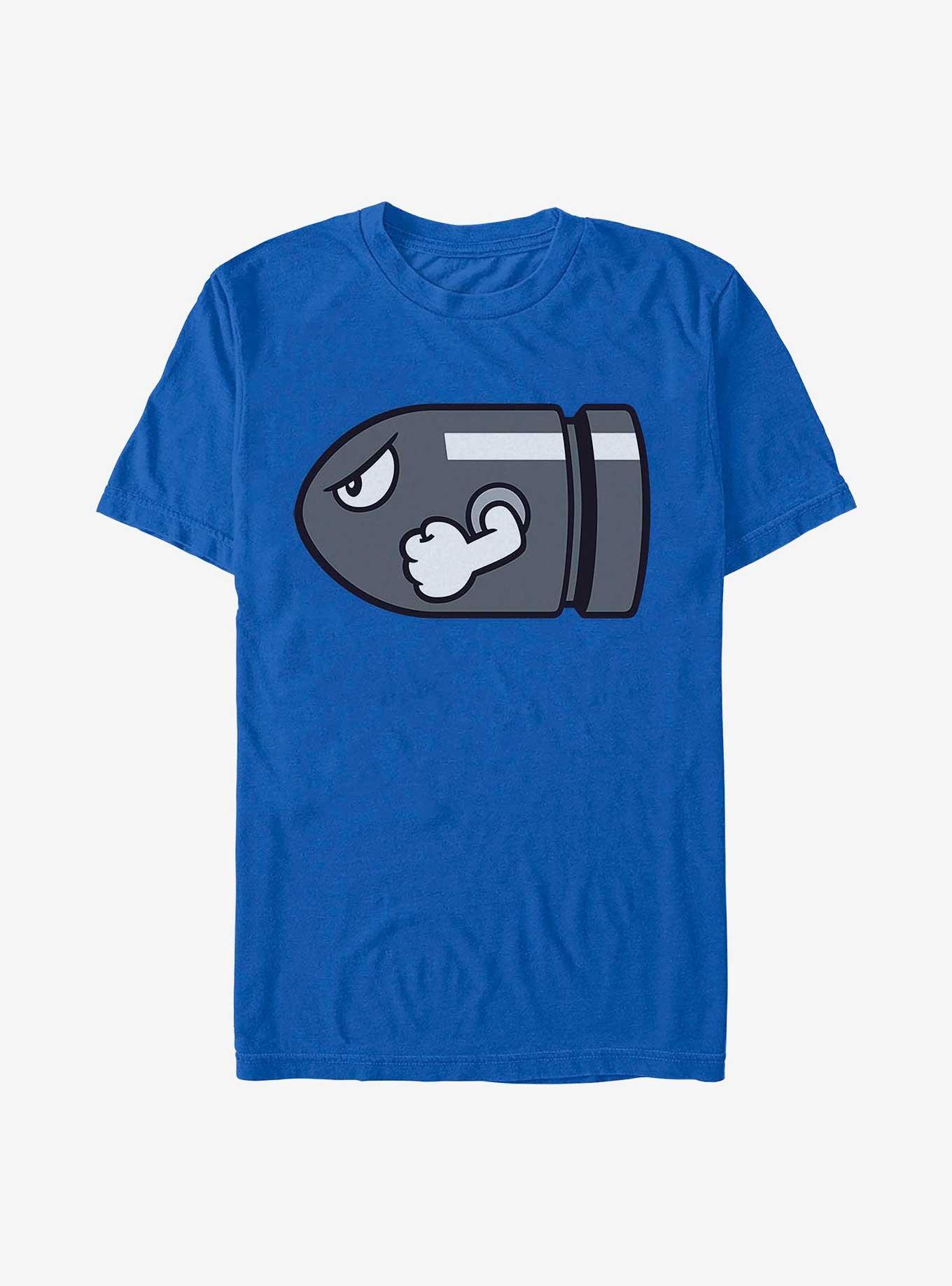 Nintendo Mario Bullet Bill T-Shirt, ROYAL, hi-res