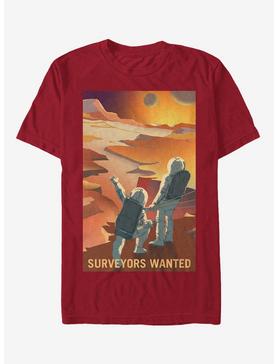 NASA Mars Surveyors Wanted T-Shirt, CARDINAL, hi-res