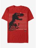 Jurassic Park T. Rex Fence T-Shirt, RED, hi-res