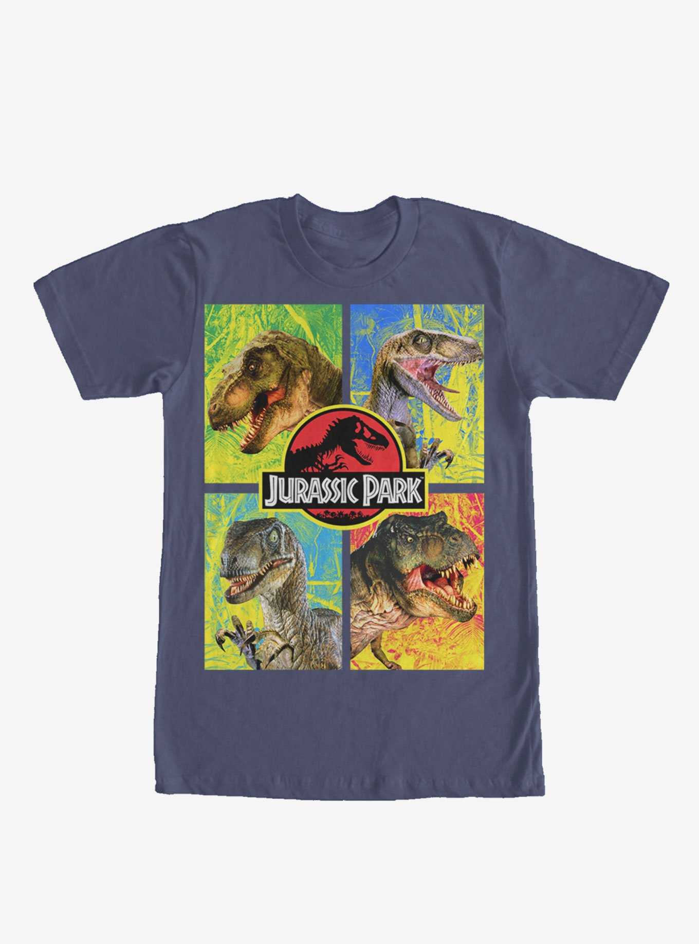 Jurassic Park T. Rex And Velociraptor T-Shirt, , hi-res