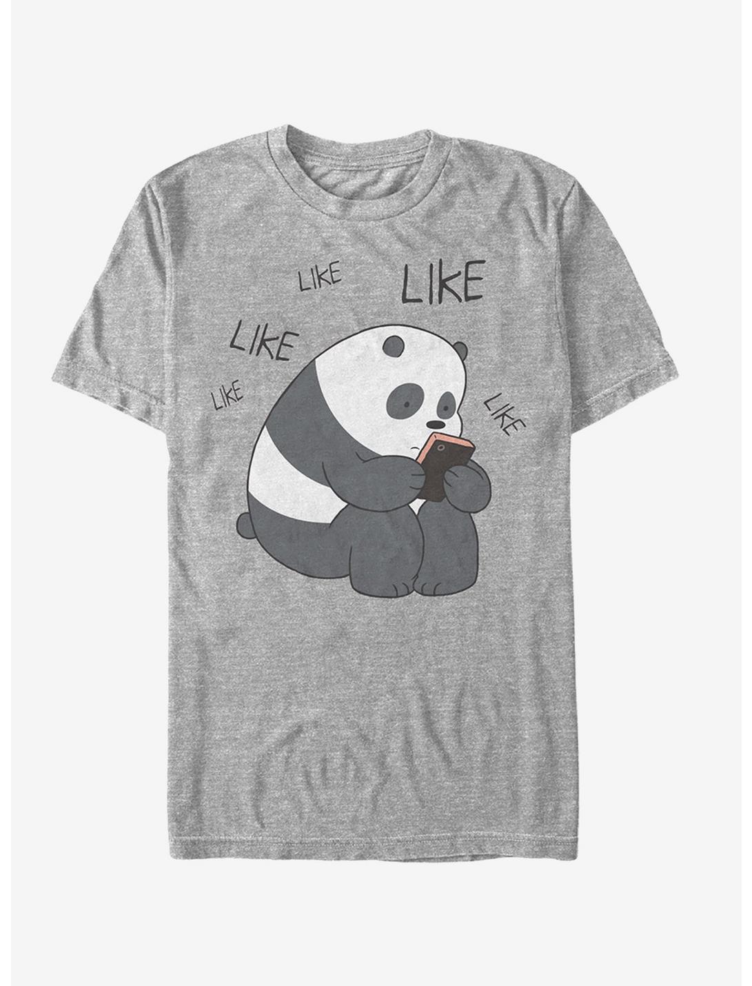 We Bare Bears Panda Internet Likes T-Shirt, ATH HTR, hi-res