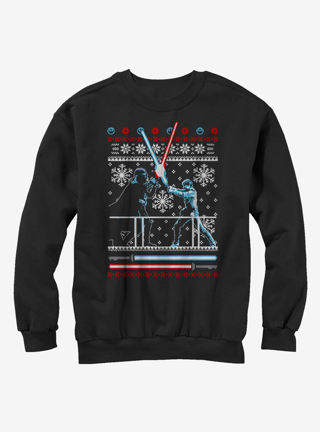 Star Wars Ugly Christmas Sweater Duel Girls Sweatshirt, , hi-res