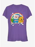 Adventure Time Finn And Jake Girls T-Shirt, PURPLE, hi-res