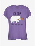 We Bare Bears Ice Bear Will Take Care of It Girls T-Shirt, PURPLE, hi-res