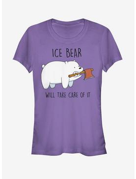 We Bare Bears Ice Bear Will Take Care of It Girls T-Shirt, , hi-res