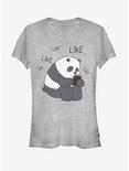 We Bare Bears Panda Internet Likes Girls T-Shirt, ATH HTR, hi-res