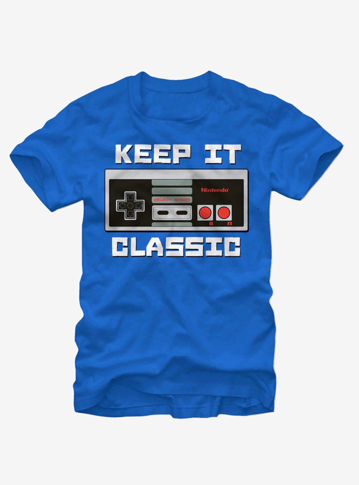 Nintendo Classic Controller T-Shirt, ROYAL, hi-res