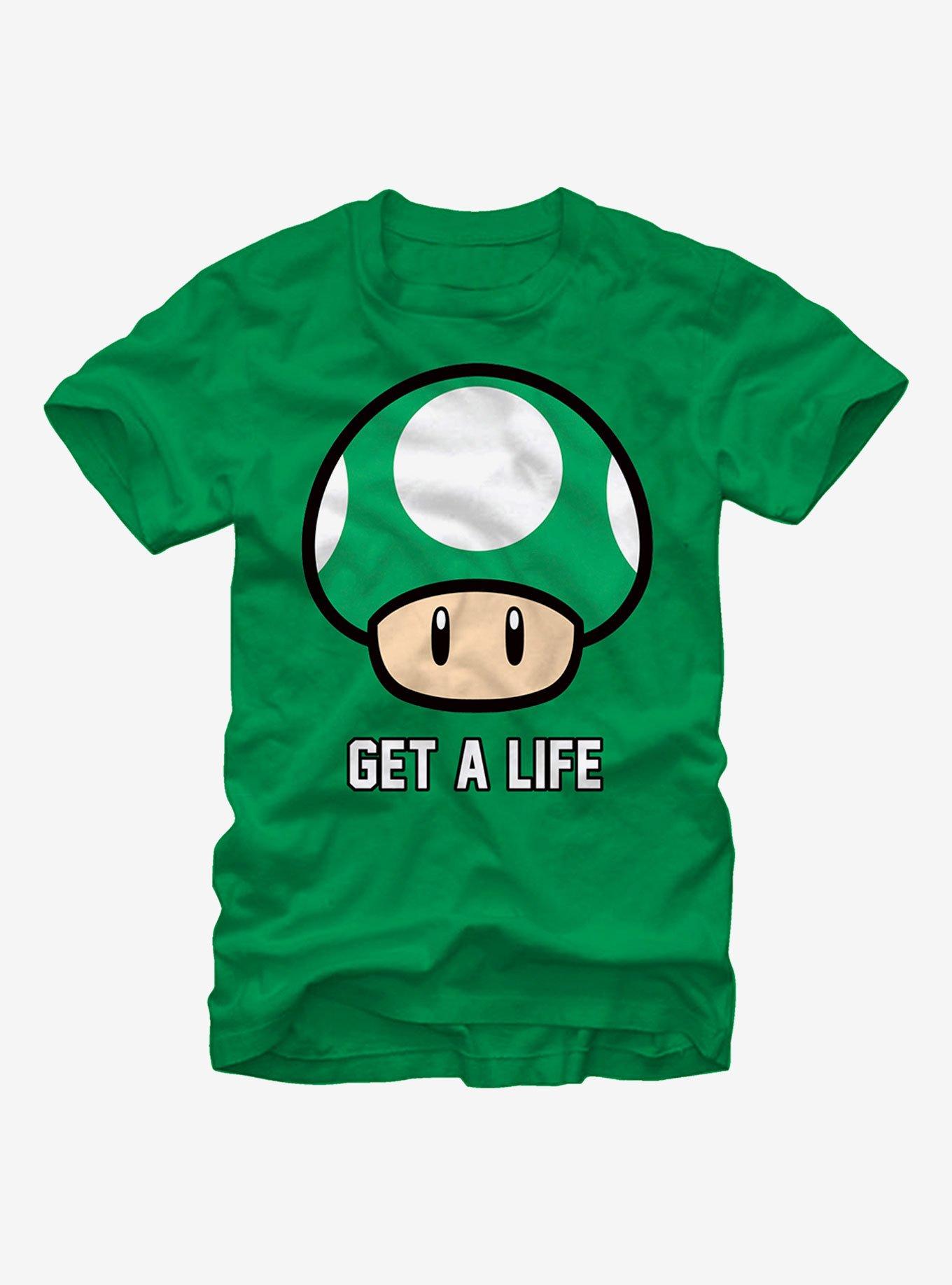 Nintendo Mario Get a Life T-Shirt, KELLY, hi-res