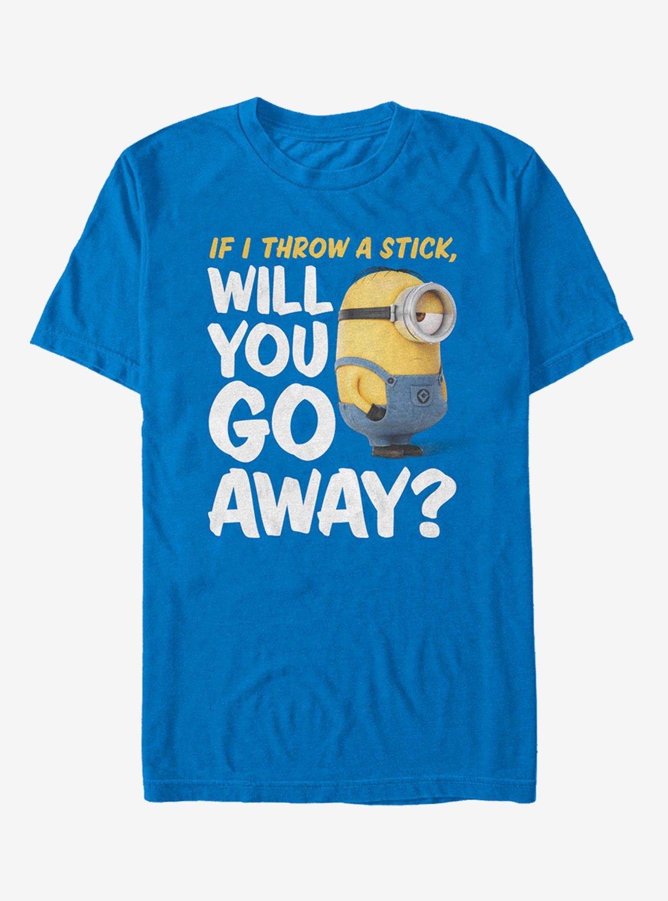 Despicable Me Minion Go Away T-Shirt, ROYAL, hi-res