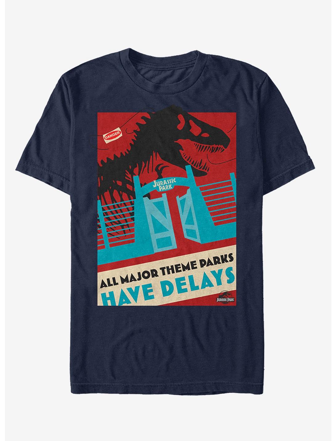 Jurassic Park Theme Park Delay T-Shirt, NAVY, hi-res