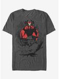 Samurai Jack Aku Sun Frame T-Shirt, CHAR HTR, hi-res