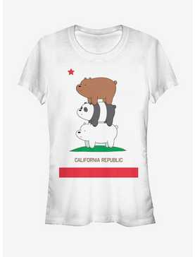 We Bare Bears California Republic Bear Stack Girls T-Shirt, , hi-res