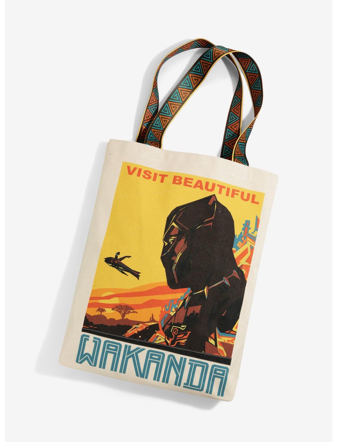 Loungefly Marvel Black Panther Wakanda Canvas Tote - BoxLunch Exclusive, , hi-res