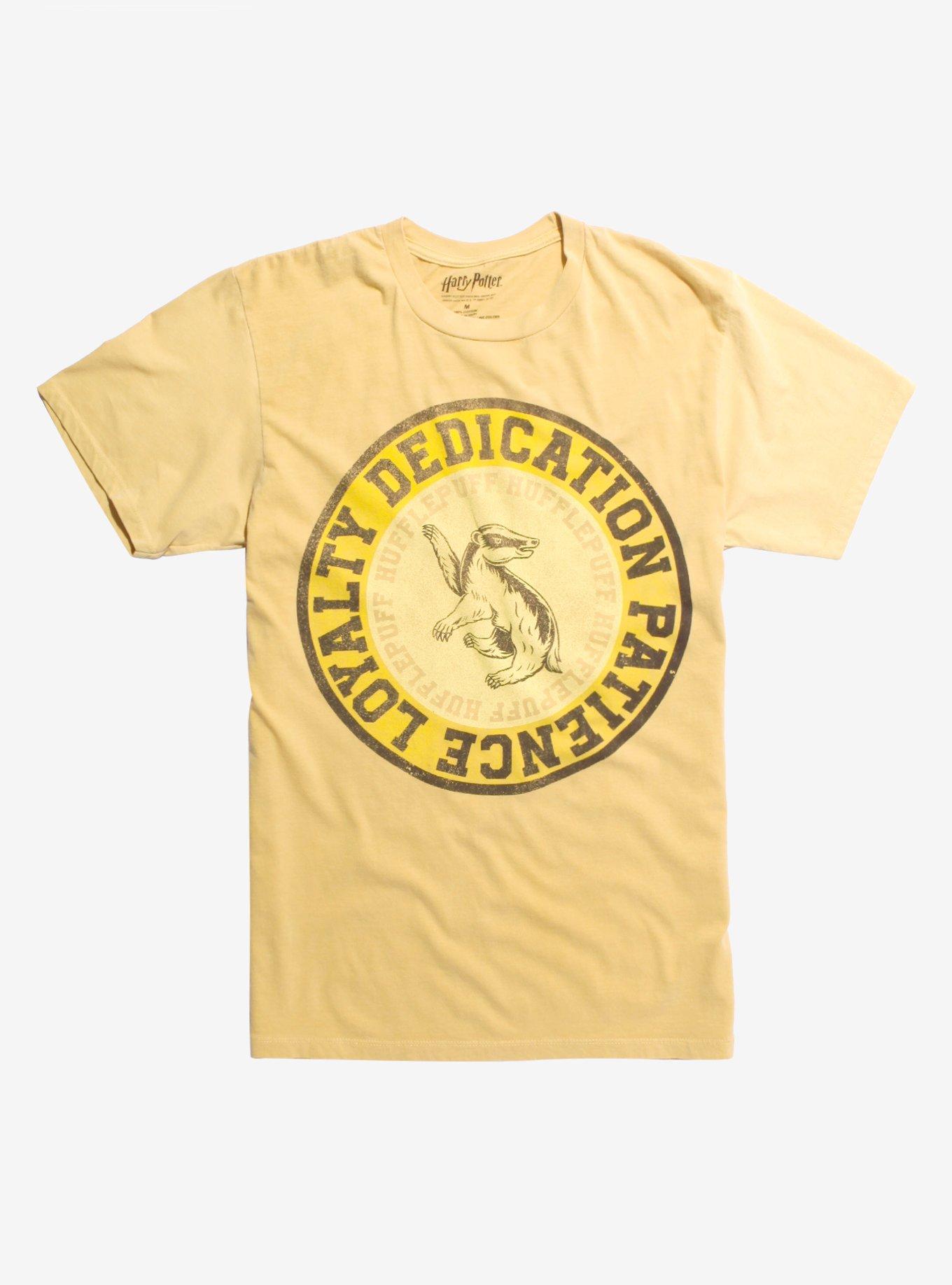Harry Potter Hufflepuff Oil Wash T-Shirt Hot Topic Exclusive | Hot Topic