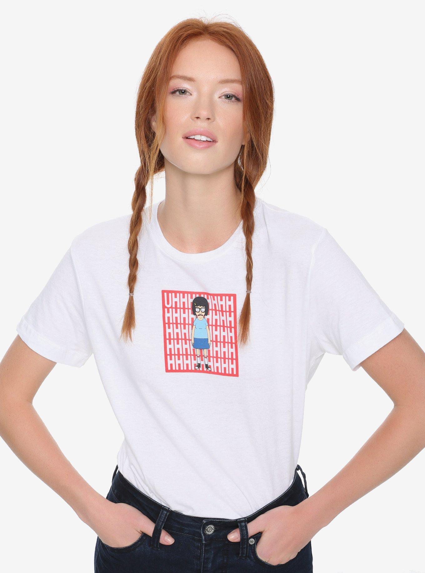 Bob's Burgers Tina Uhhhh Box Womens Tee - BoxLunch Exclusive, NATURAL, hi-res