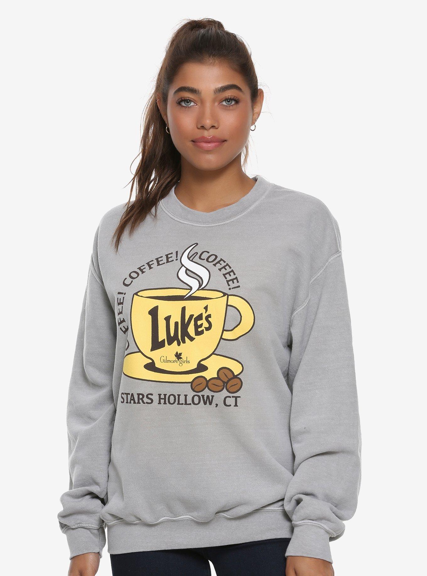 Gilmore Girls Luke's Coffee Womens Sweatshirt - BoxLunch Exclusive, NATURAL, hi-res