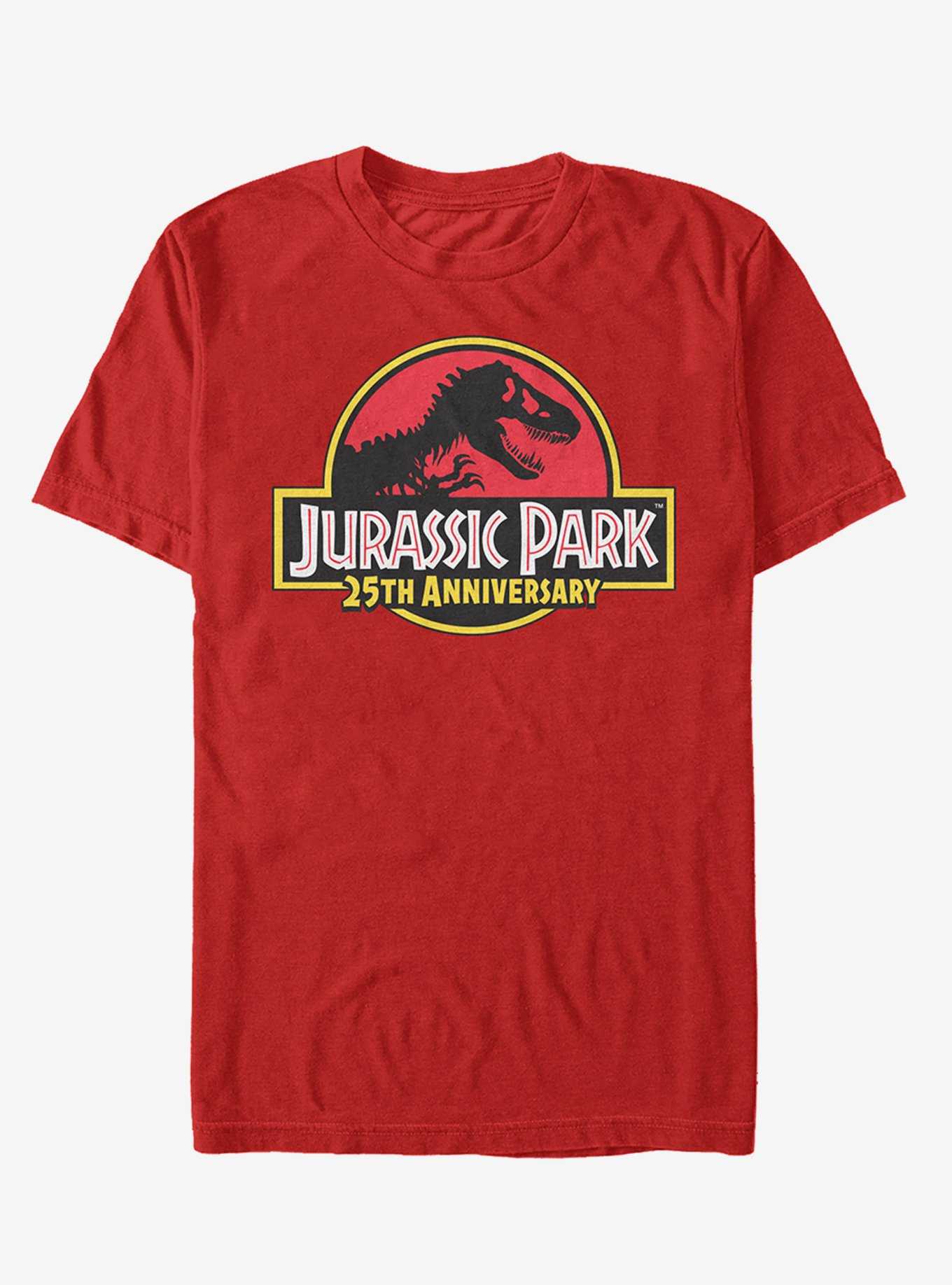Jurassic Park Red 25th Anniversary Logo T-Shirt, , hi-res