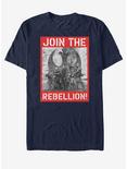 Star Wars Join the Rebellion Poster T-Shirt, NAVY, hi-res