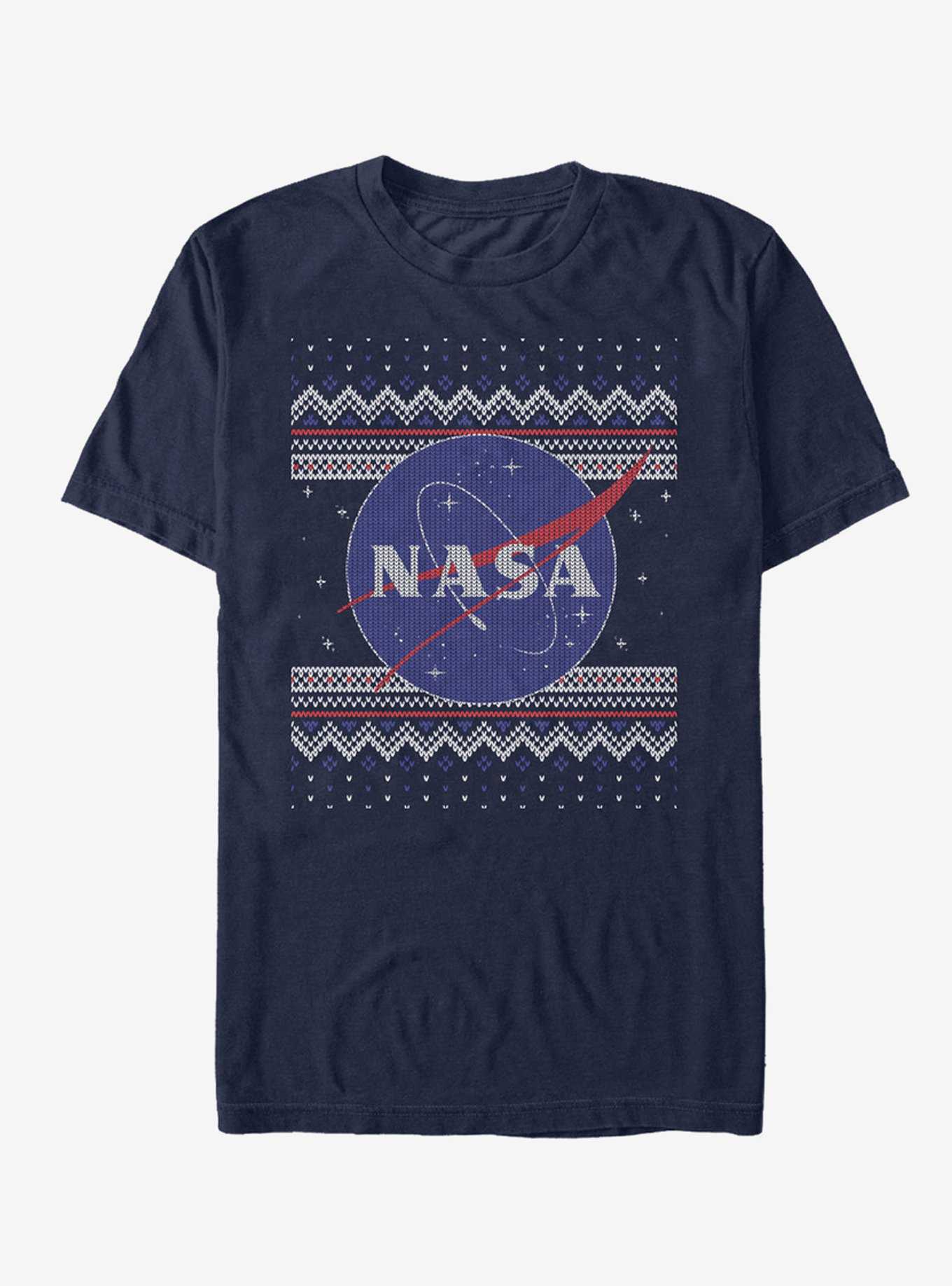 NASA Logo Ugly Christmas Sweater Print T-Shirt, , hi-res