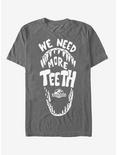 Jurassic World Need More Teeth T-Shirt, CHARCOAL, hi-res