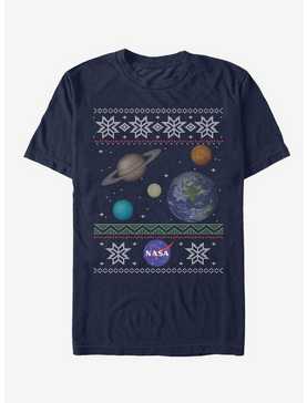 NASA Planet Ugly Christmas Sweater Print T-Shirt, , hi-res
