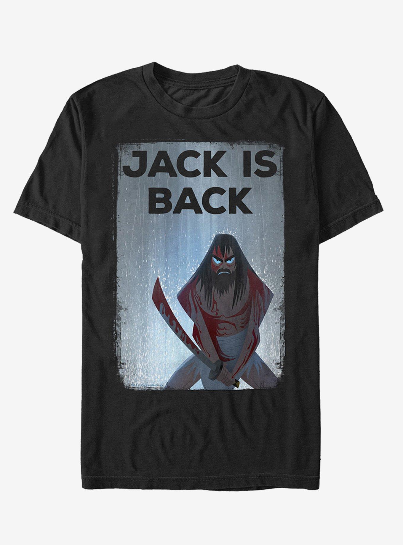 Samurai Jack Hero is Back T-Shirt, BLACK, hi-res
