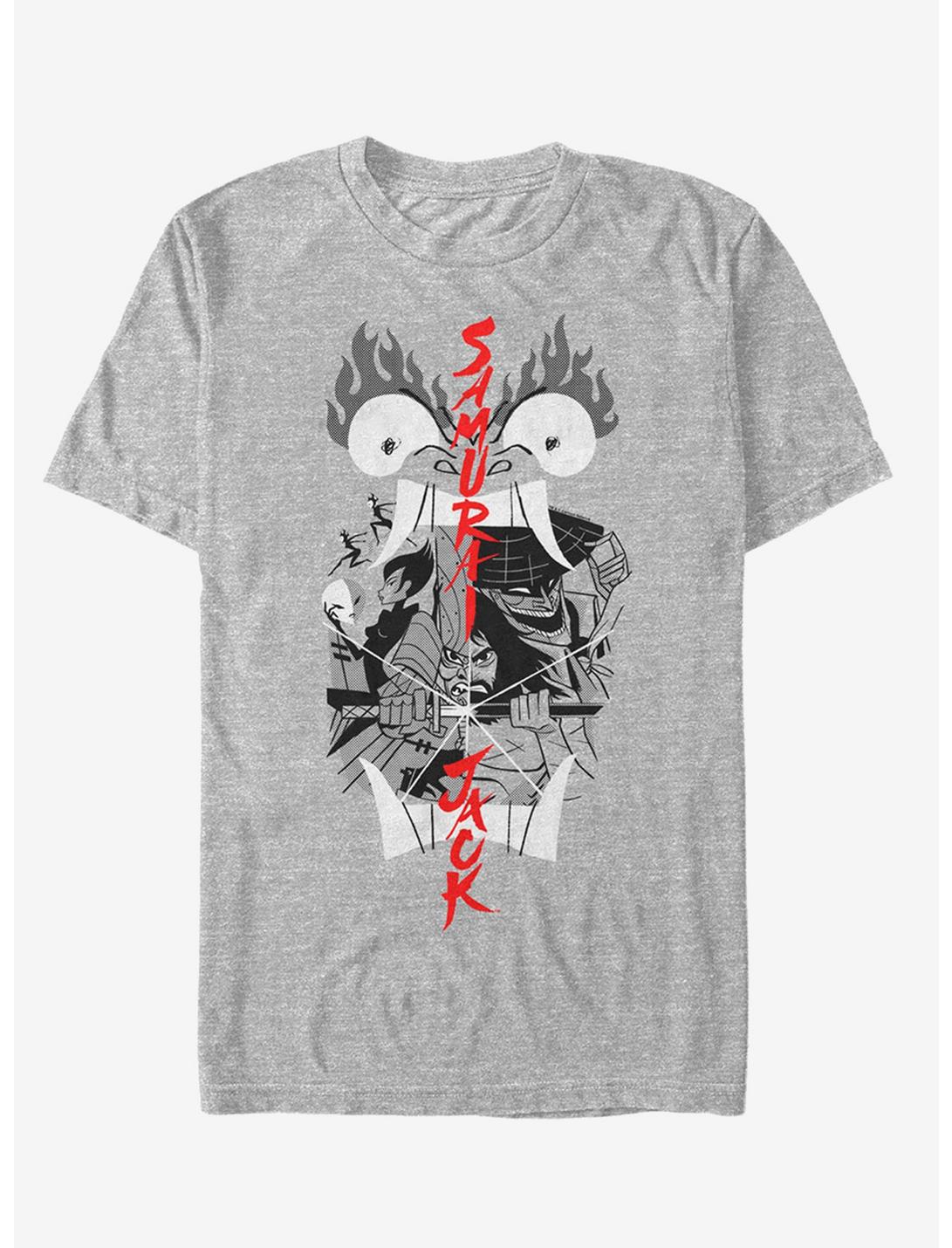 Samurai Jack Katana Reflection T-Shirt, ATH HTR, hi-res