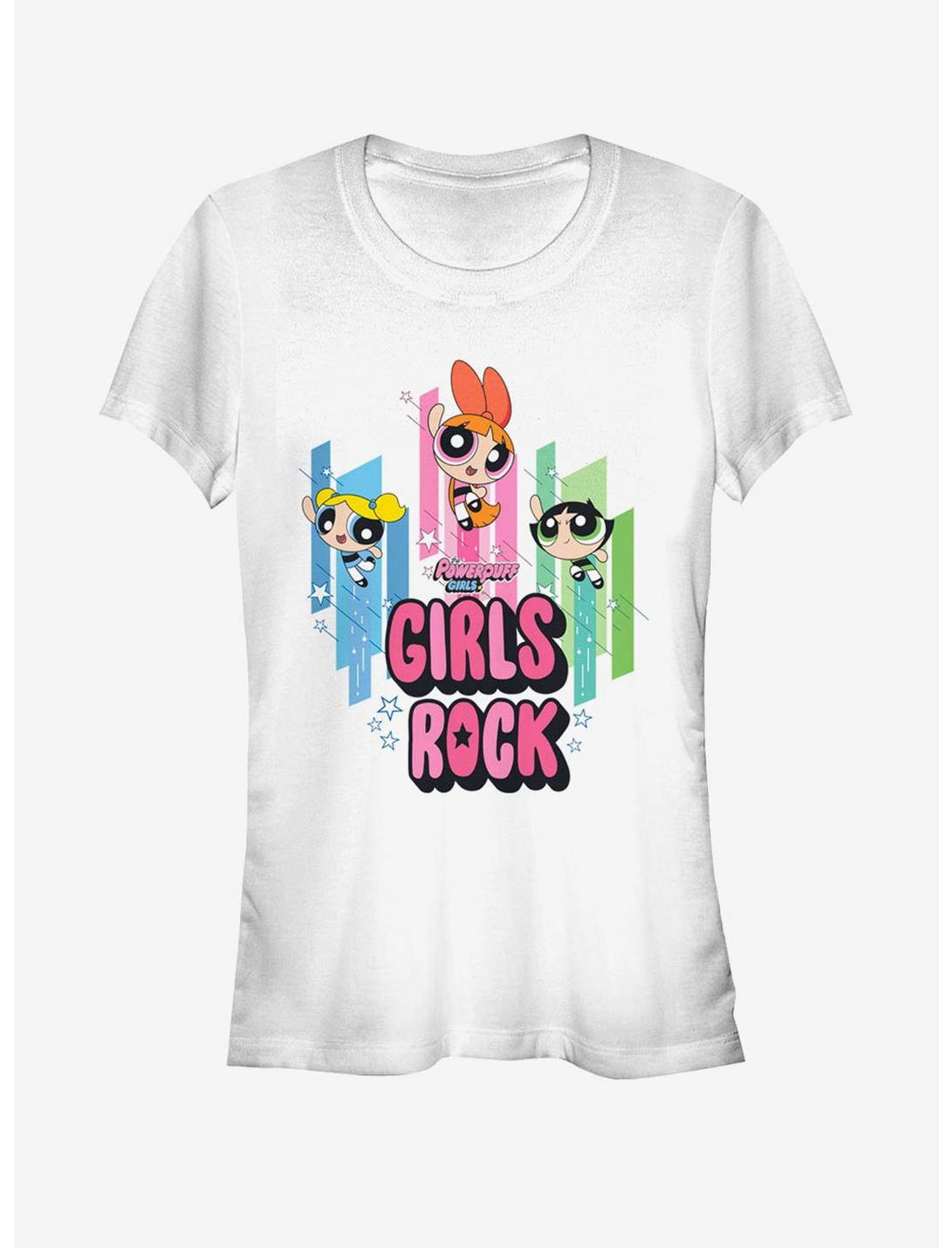 The Powerpuff Girls Hero Girls Rock Girls T-Shirt, WHITE, hi-res