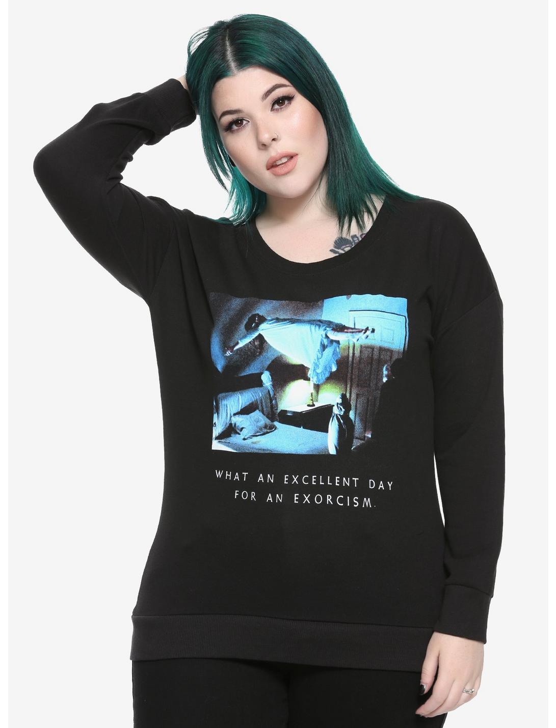 The Exorcist Excellent Day Girls Sweatshirt Plus Size, BLACK, hi-res