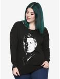 Supernatural Dean Squirrel Girls Sweatshirt Plus Size, BLACK, hi-res