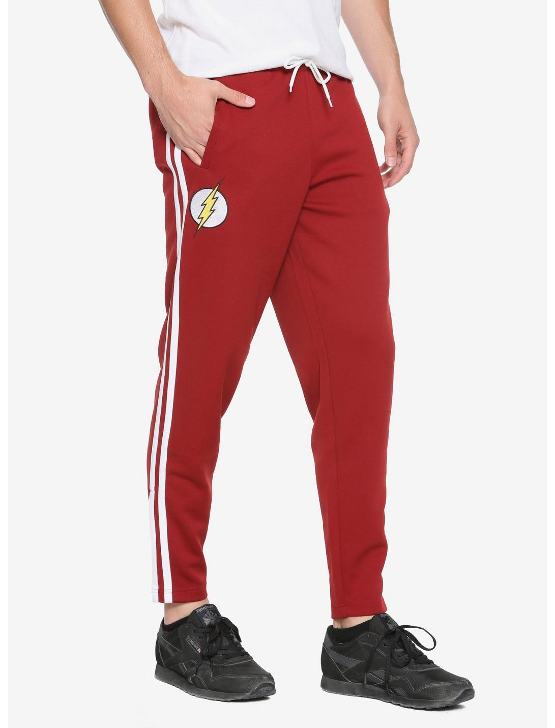 DC Comics The Flash Track Pants - BoxLunch Exclusive, RED, hi-res