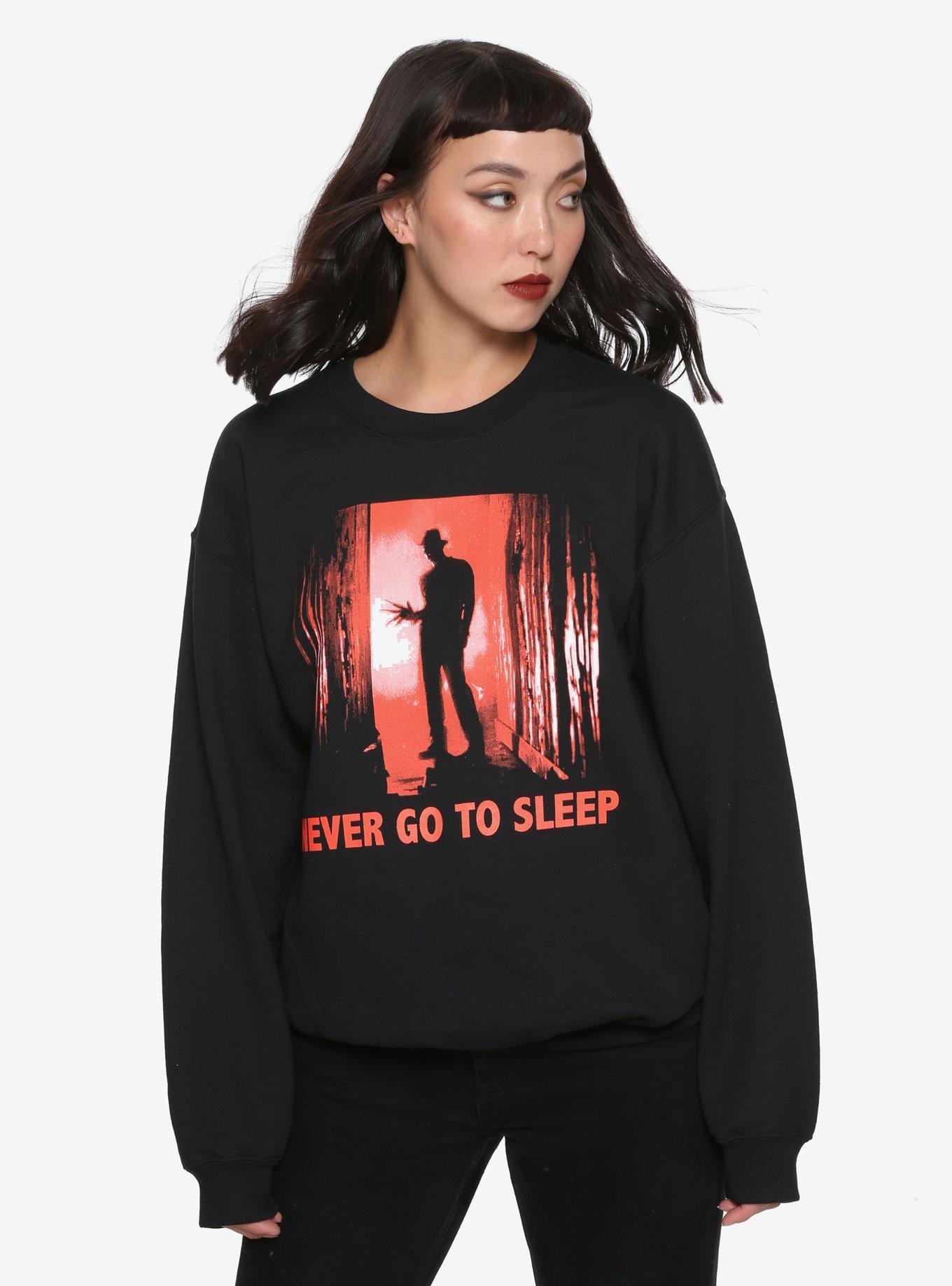 A Nightmare On Elm Street Never Sleep Girls Sweatshirt, BLACK, hi-res