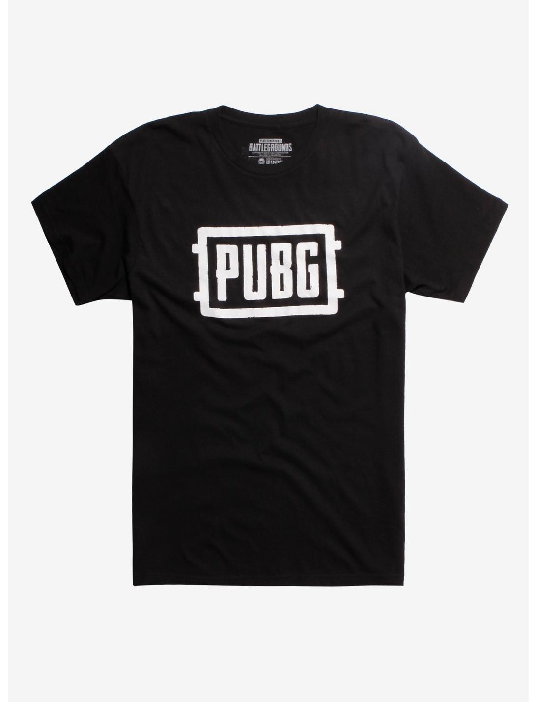 PlayerUnknown's Battlegrounds PUBG Logo T-Shirt Hot Topic Exclusive, BLACK, hi-res