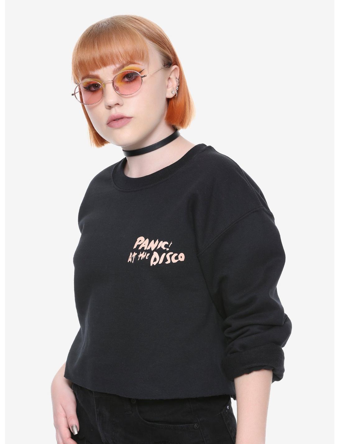 Panic! At The Disco Pray For The Wicked Crop Sweatshirt, BLACK, hi-res