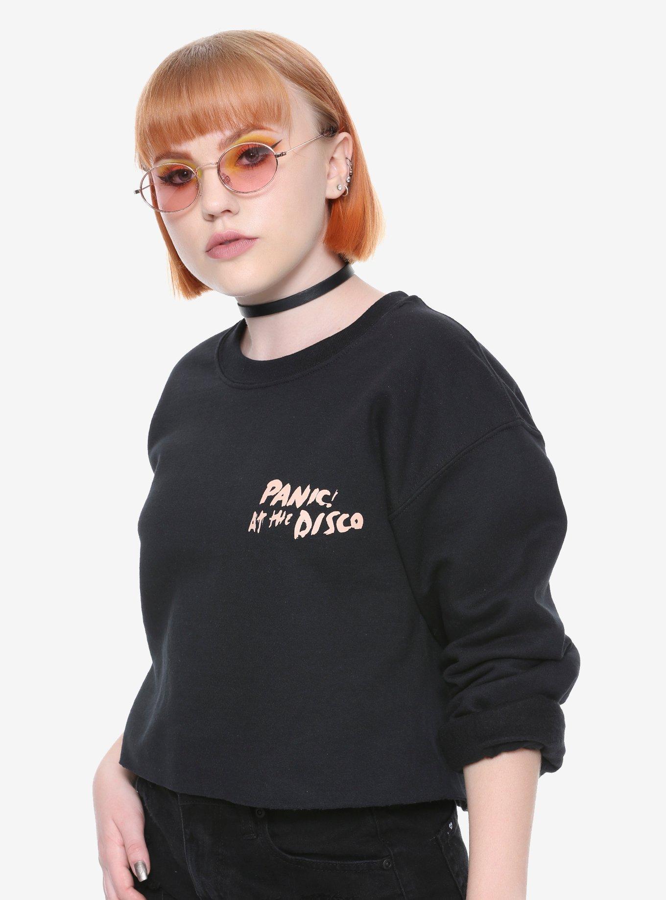 Panic! At The Disco Pray For The Wicked Crop Sweatshirt, BLACK, hi-res