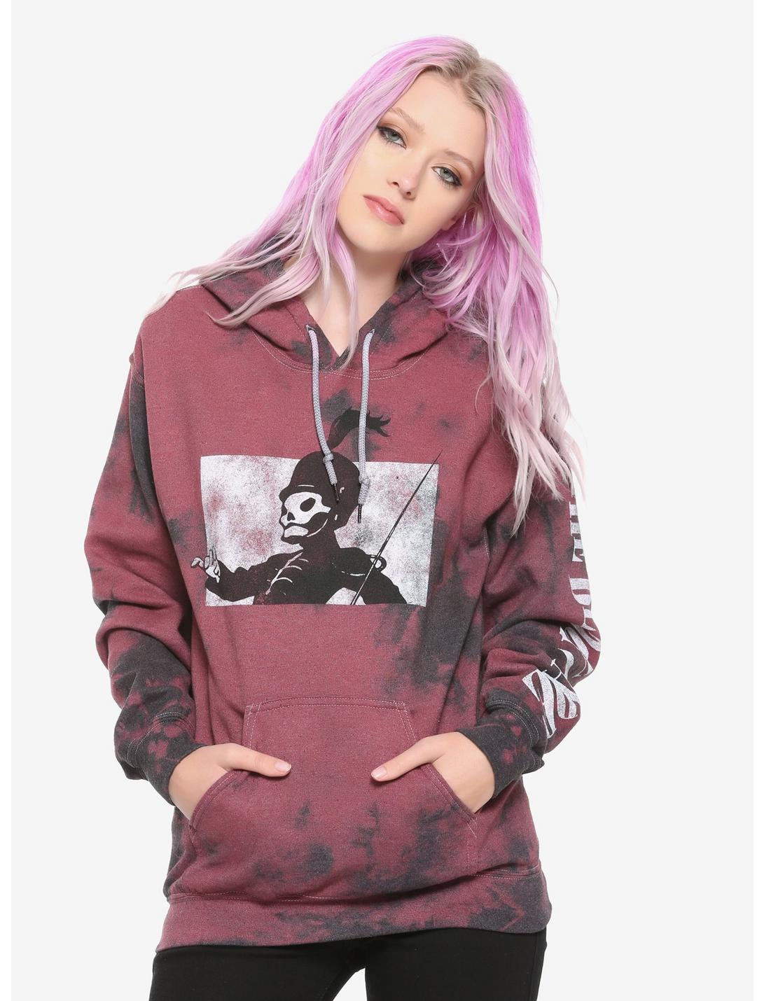 My Chemical Romance The Black Parade Tie-Dye Girls Hoodie, RED, hi-res
