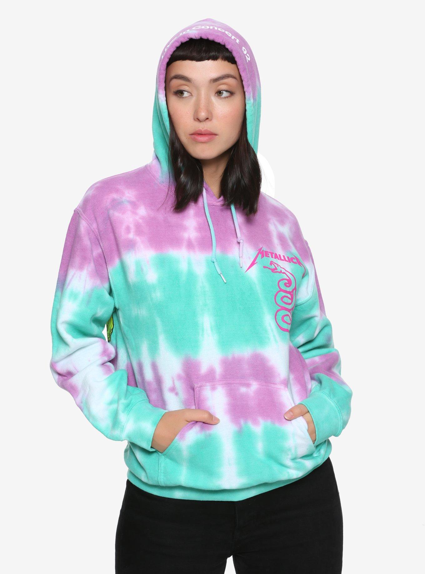 Metallica tie store dye hoodie