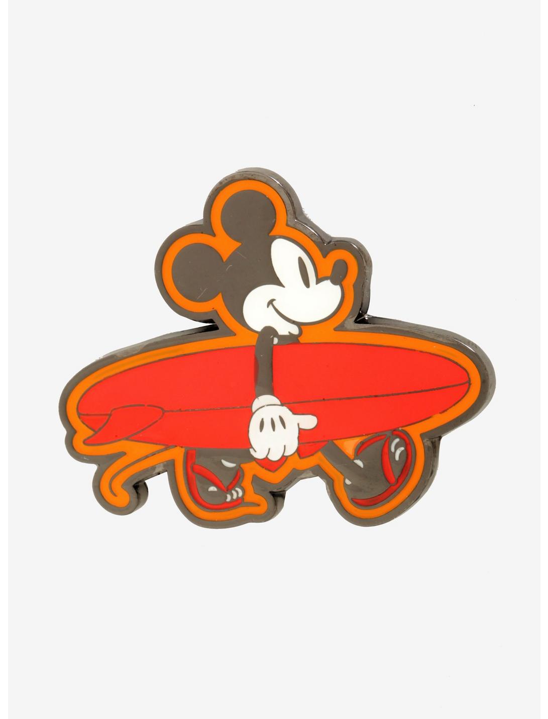 Disney Mickey Mouse Surfboard Enamel Pin - BoxLunch Exclusive, , hi-res