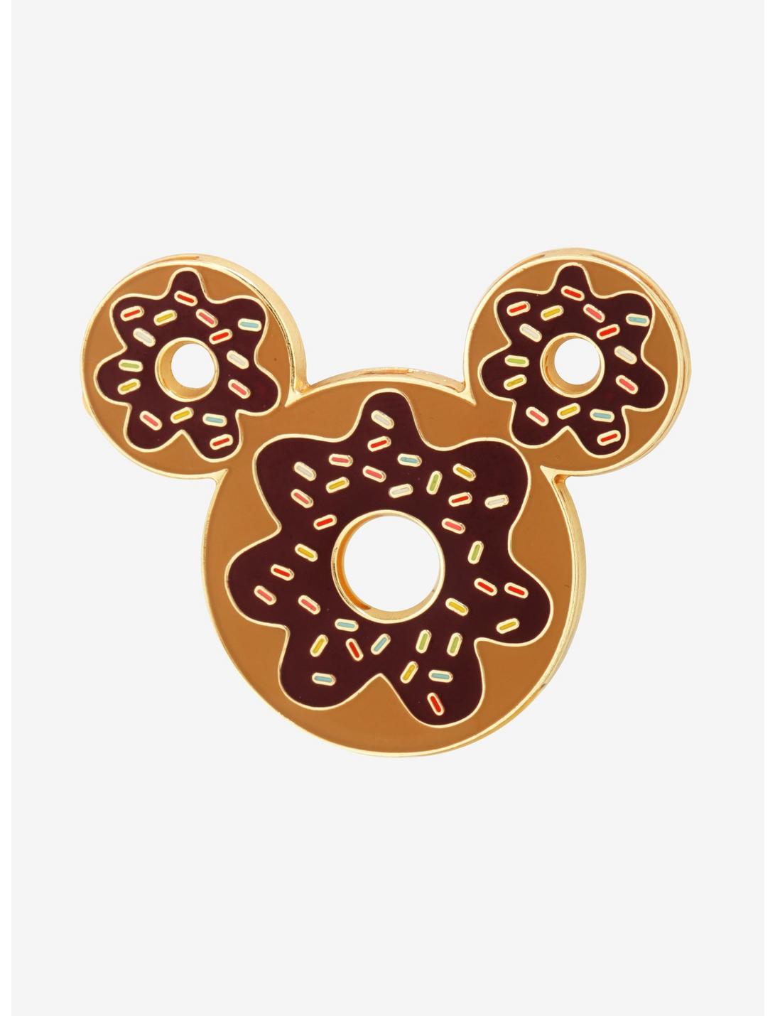 Disney Mickey Mouse Ears Donut Enamel Pin - BoxLunch Exclusive, , hi-res