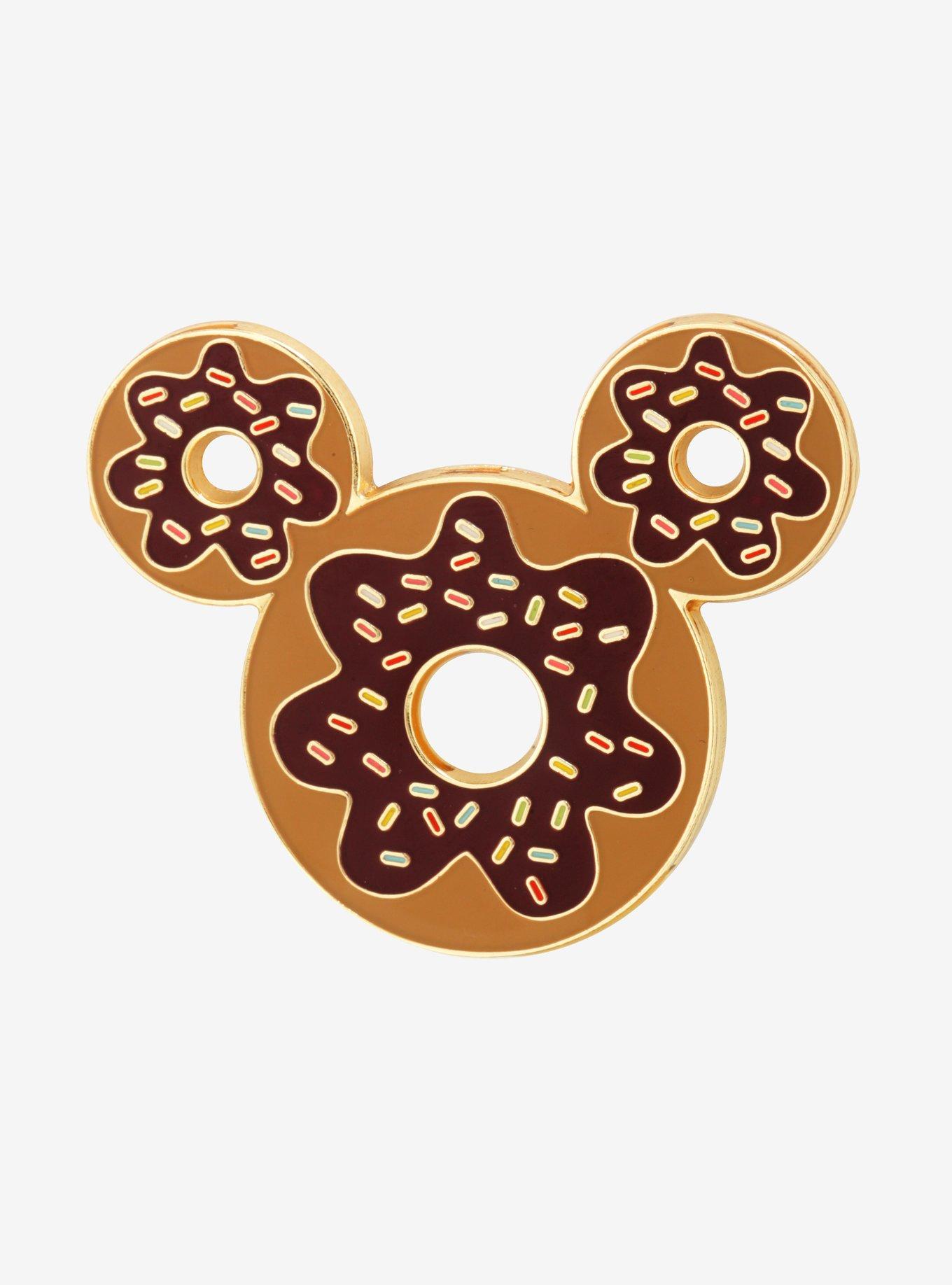 Disney Mickey Mouse Ears Donut Enamel Pin - BoxLunch Exclusive, , hi-res