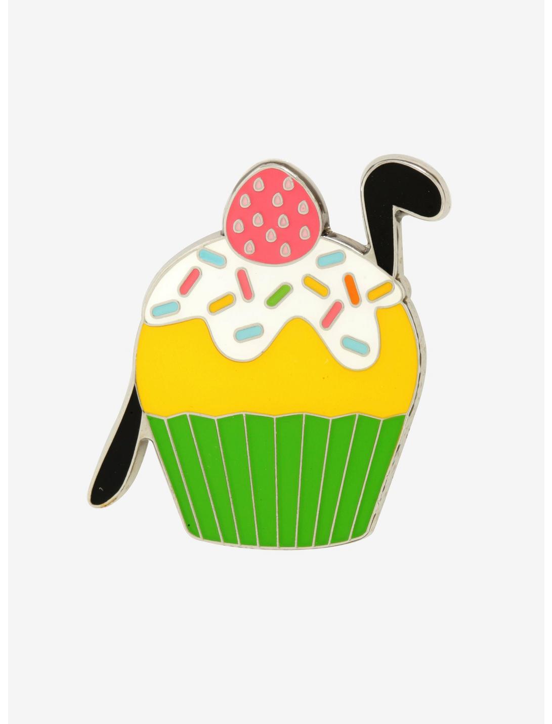 Disney Pluto Cupcake Enamel Pin - BoxLunch Exclusive, , hi-res