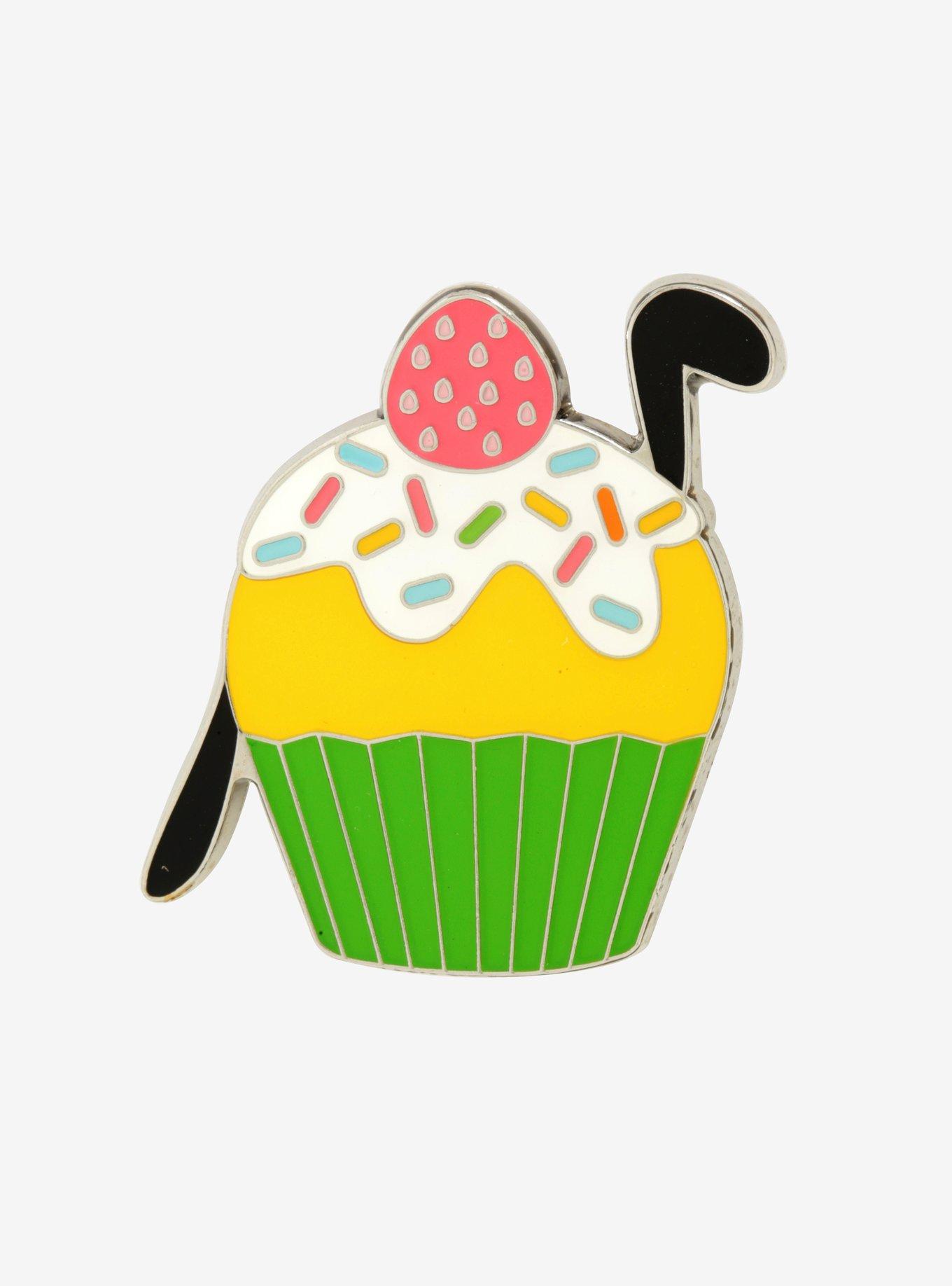 Disney Pluto Cupcake Enamel Pin - BoxLunch Exclusive, , hi-res