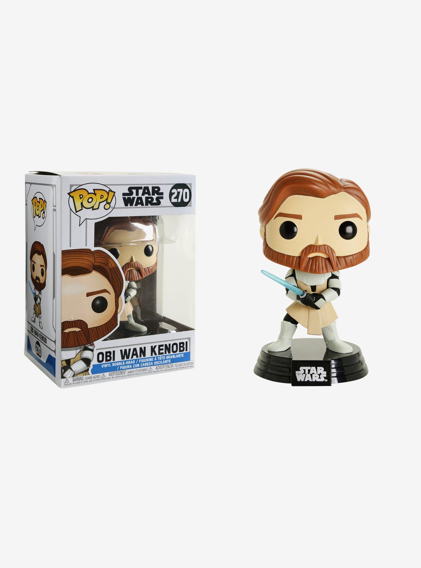 Funko Star Wars: The Clone Wars Pop! Obi Wan Kenobi Vinyl Bobble-Head, , hi-res
