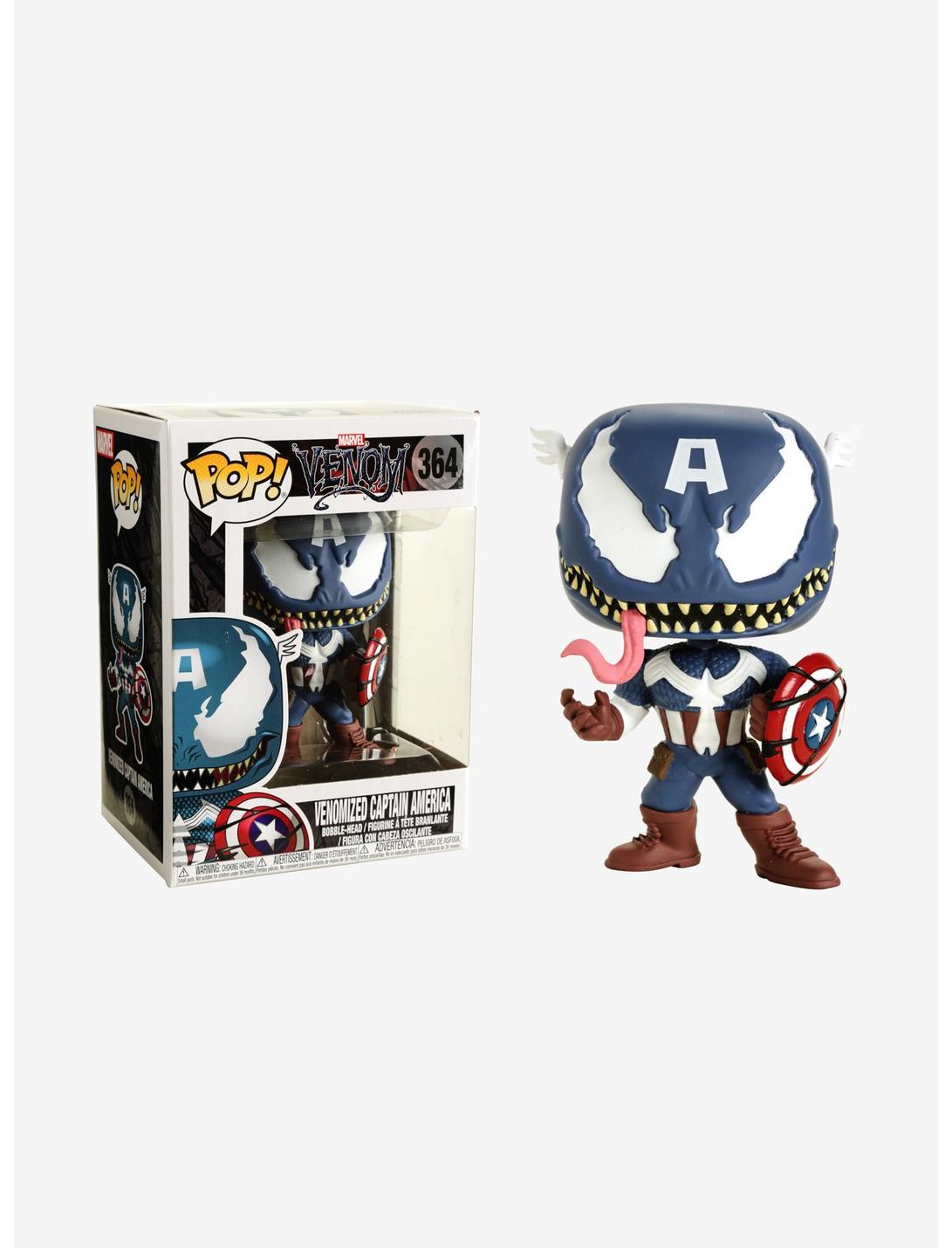Funko Marvel Venom Pop! Venomized Captain America Bobble-Head, , hi-res