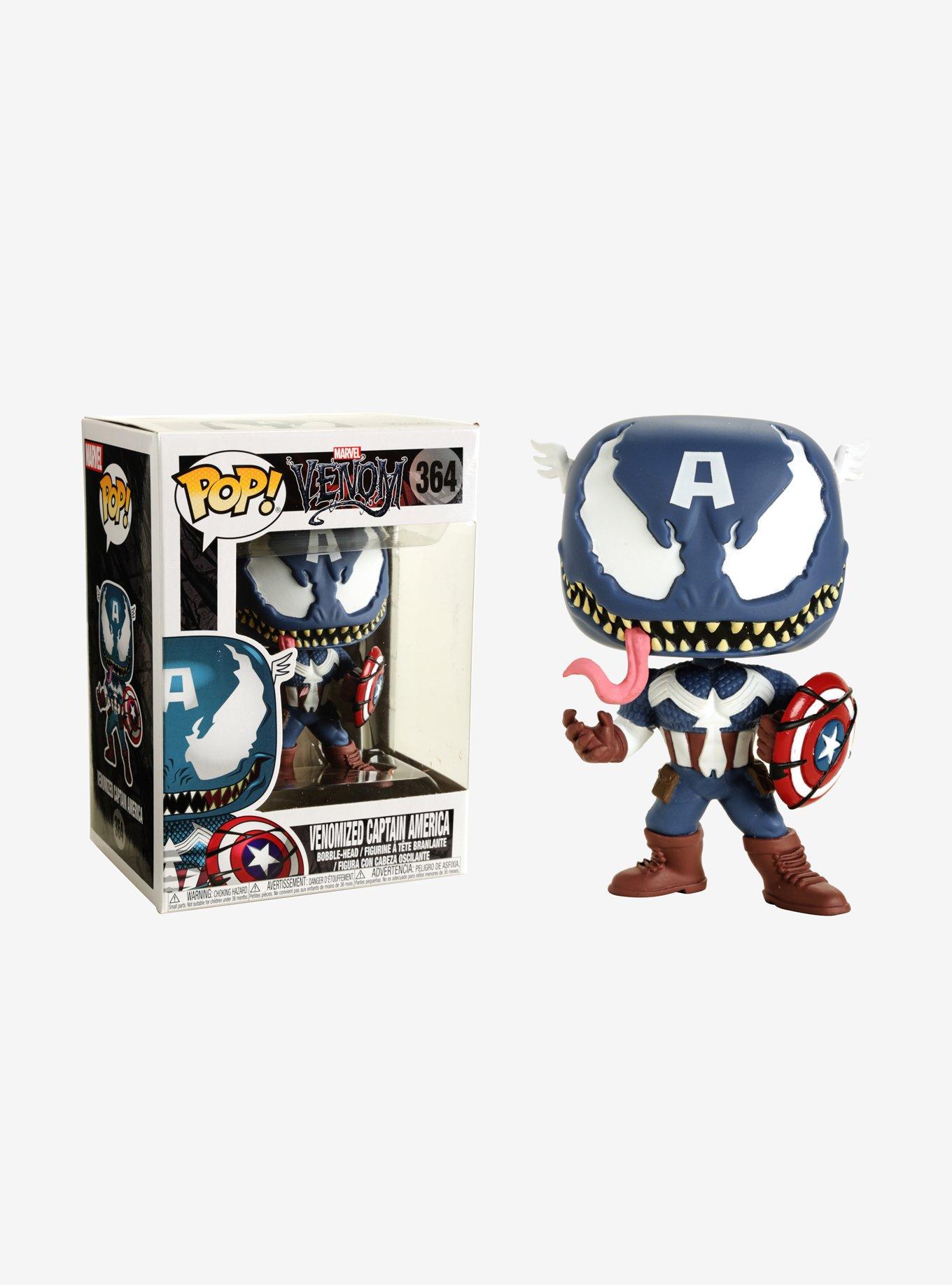 Funko Marvel Venom Pop! Venomized Captain America Bobble-Head, , hi-res